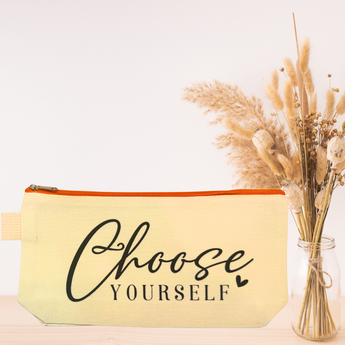 Inspirational Makeup Bags | Motivational Zipper Pouch | Daily Affirmation Cosmetic & Travel Organizer