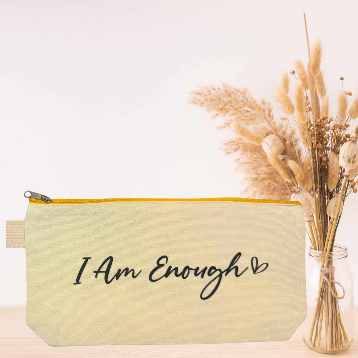Inspirational Makeup Bags | Motivational Zipper Pouch | Daily Affirmation Cosmetic & Travel Organizer