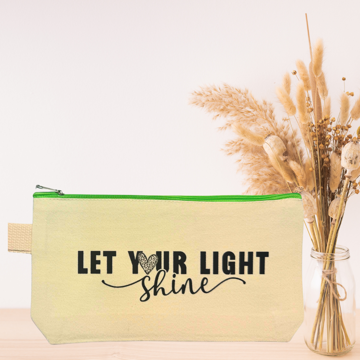 Inspirational Makeup Bags | Motivational Zipper Pouch | Daily Affirmation Cosmetic & Travel Organizer