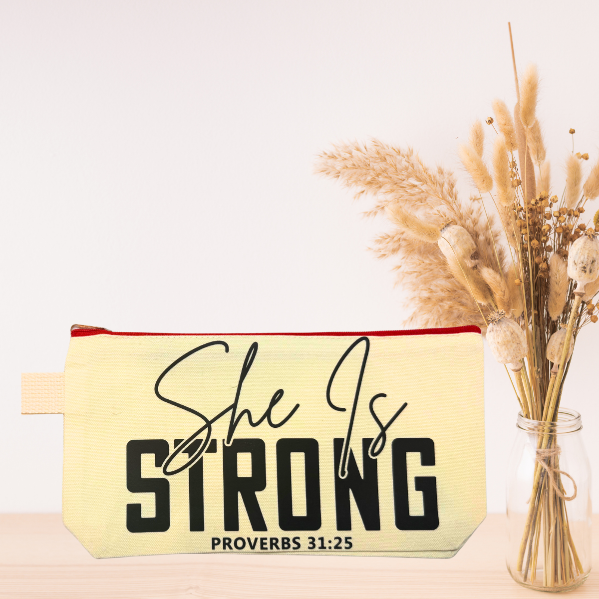 Inspirational Makeup Bags | Motivational Zipper Pouch | Daily Affirmation Cosmetic & Travel Organizer