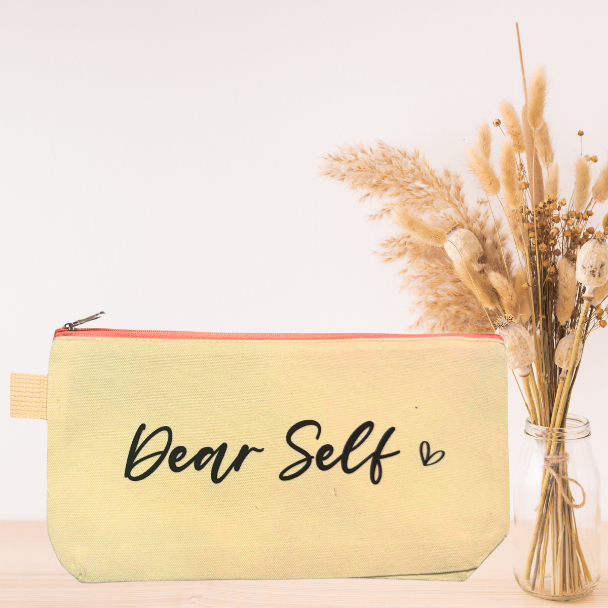 Inspirational Makeup Bags | Motivational Zipper Pouch | Daily Affirmation Cosmetic & Travel Organizer